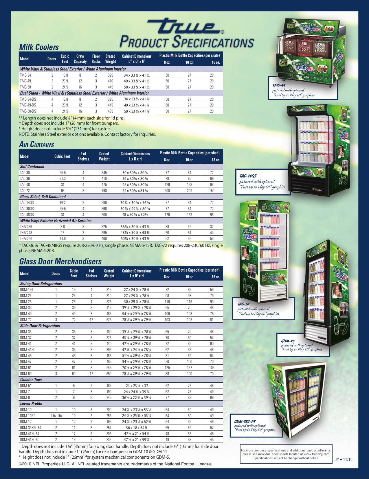 PDF manual for True Refrigerator GDM-26